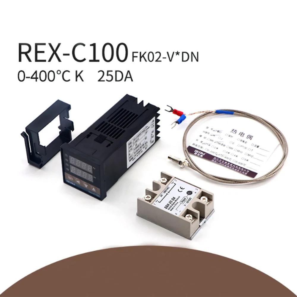 REX-C100FK02-V * DN  µ Ʈѷ Ʈ, SSR  + SSR-25 DA + M6 1M ̺, 3 